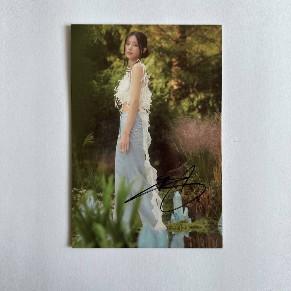 TWICE TZUYU SIGNED 13TH MINI ALBUM 'WITH YOU-TH' POSTCARD